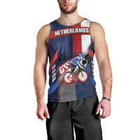 Personalized Netherlands Cycling Men Tank Top Sporty Style Navy - Wonder Print Shop