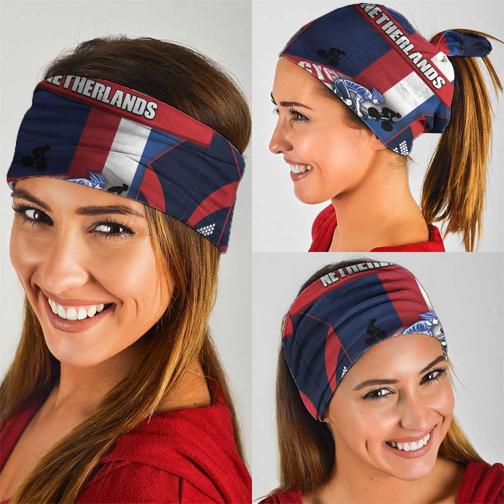 Netherlands Cycling Neck Gaiter Sporty Style Navy - Wonder Print Shop
