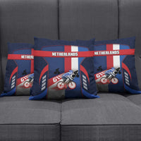 Netherlands Cycling Pillow Cover Sporty Style Navy - Wonder Print Shop