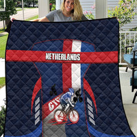 Netherlands Cycling Quilt Sporty Style Navy - Wonder Print Shop