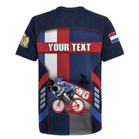 Personalized Netherlands Cycling Rugby Jersey Sporty Style Navy - Wonder Print Shop