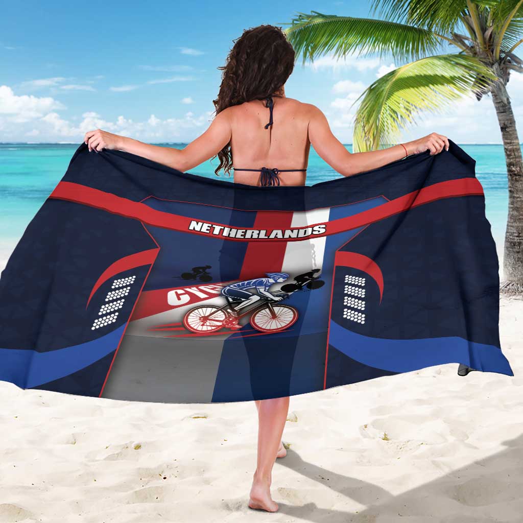 Netherlands Cycling Sarong Sporty Style Navy - Wonder Print Shop