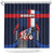 Netherlands Cycling Shower Curtain Sporty Style Navy - Wonder Print Shop