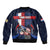 Personalized Netherlands Cycling Sleeve Zip Bomber Jacket Sporty Style Navy - Wonder Print Shop