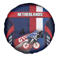 Netherlands Cycling Spare Tire Cover Sporty Style Navy - Wonder Print Shop
