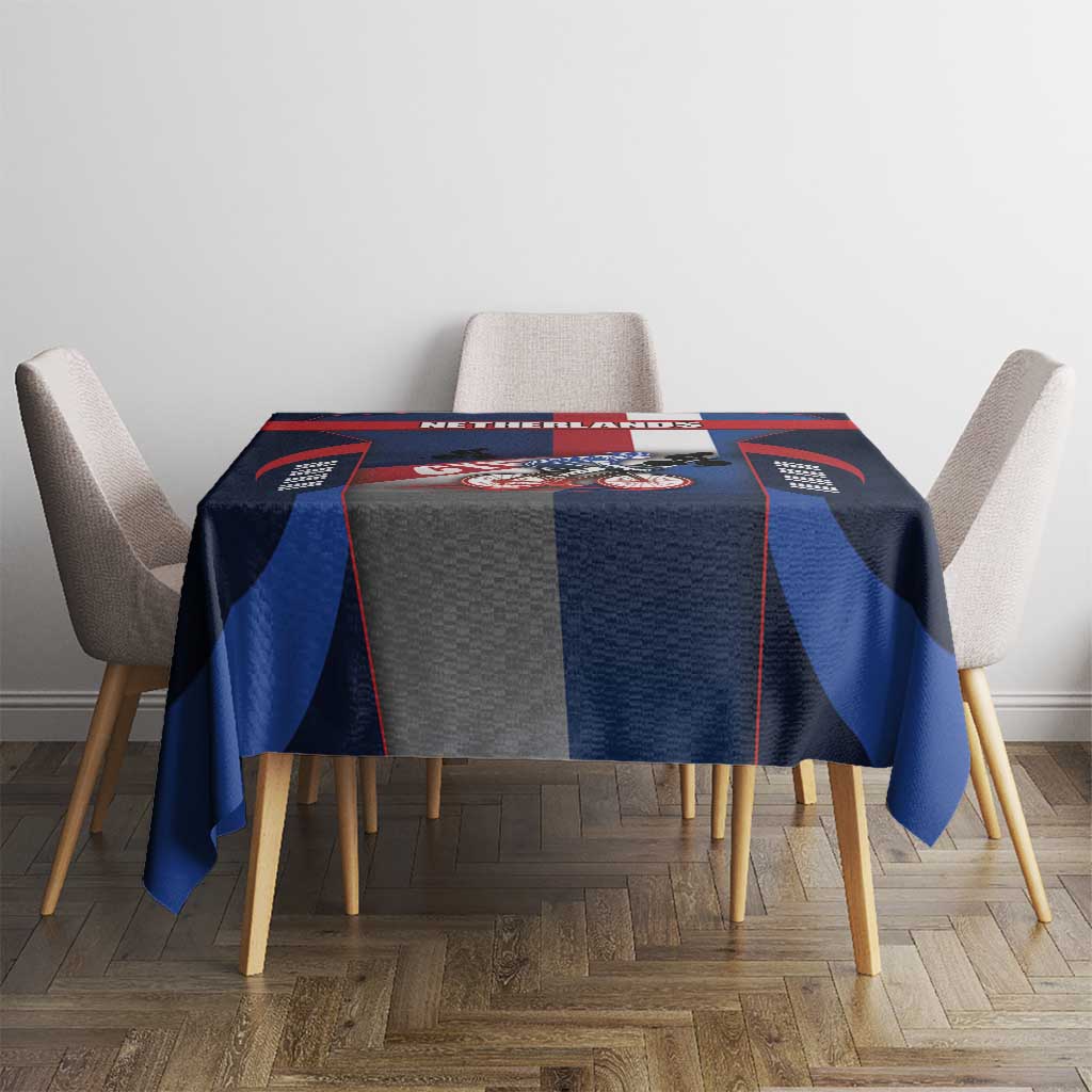 Netherlands Cycling Tablecloth Sporty Style Navy - Wonder Print Shop