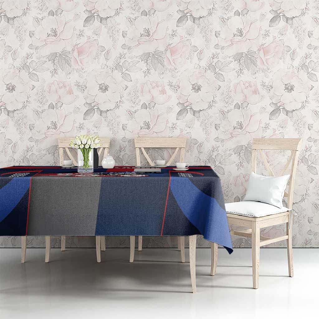 Netherlands Cycling Tablecloth Sporty Style Navy - Wonder Print Shop