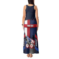 Personalized Netherlands Cycling Tank Maxi Dress Sporty Style Navy - Wonder Print Shop