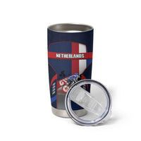 Personalized Netherlands Cycling Tumbler Cup Sporty Style Navy - Wonder Print Shop