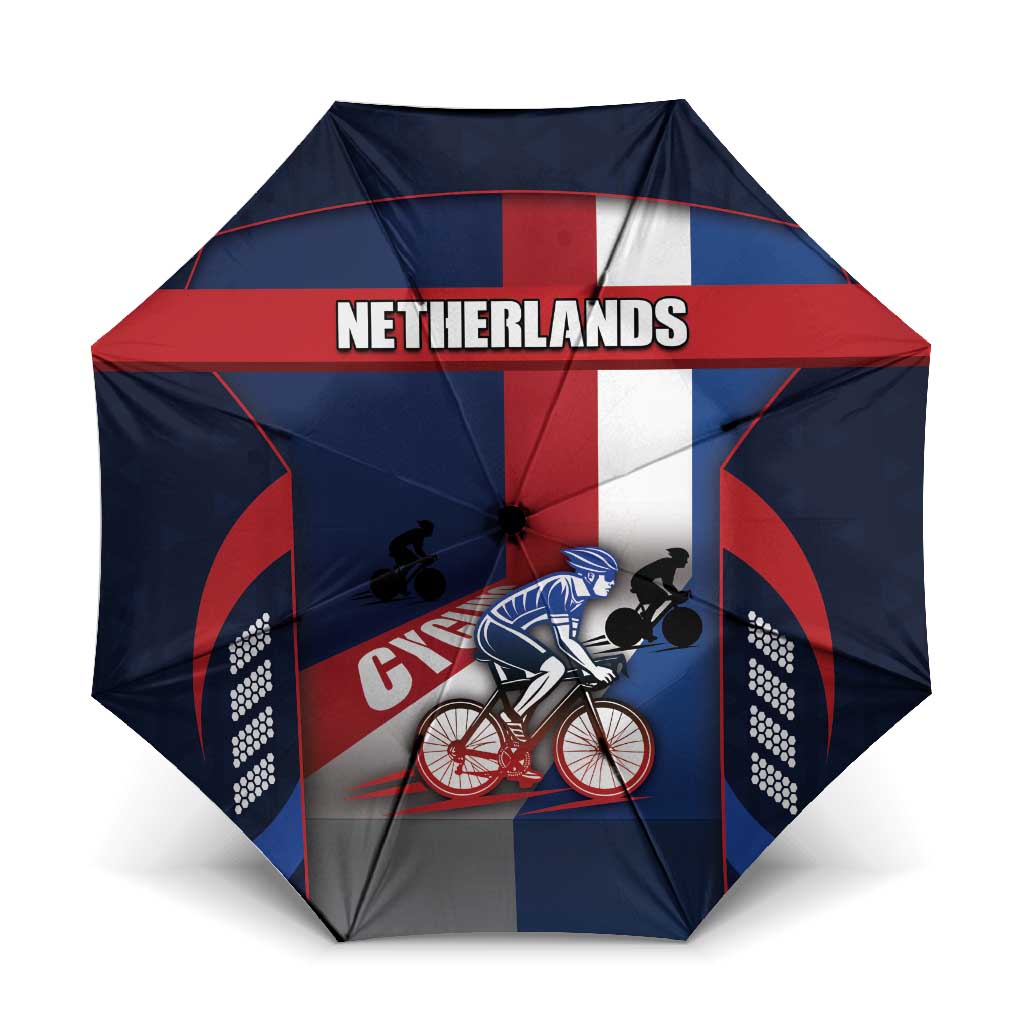 Netherlands Cycling Umbrella Sporty Style Navy - Wonder Print Shop