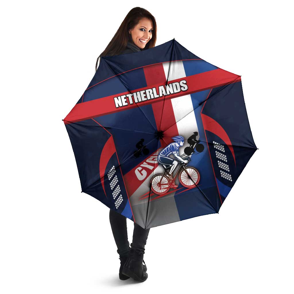 Netherlands Cycling Umbrella Sporty Style Navy - Wonder Print Shop