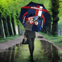 Netherlands Cycling Umbrella Sporty Style Navy - Wonder Print Shop