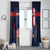 Netherlands Cycling Window Curtain Sporty Style Navy - Wonder Print Shop