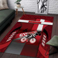 Denmark Cycling Area Rug Sporty Style Red - Wonder Print Shop