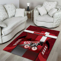 Denmark Cycling Area Rug Sporty Style Red - Wonder Print Shop