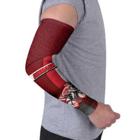 Personalized Denmark Cycling Arm Sleeves Sporty Style Red - Wonder Print Shop