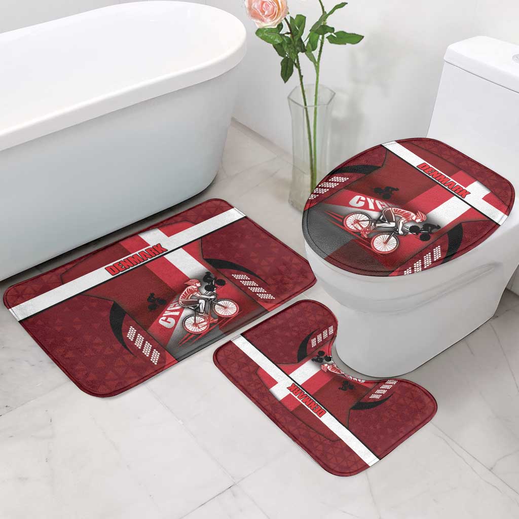 Denmark Cycling Bathroom Set Sporty Style Red - Wonder Print Shop