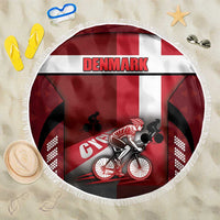 Denmark Cycling Beach Blanket Sporty Style Red - Wonder Print Shop
