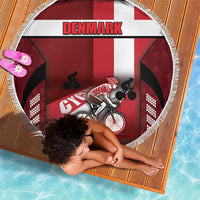 Denmark Cycling Beach Blanket Sporty Style Red - Wonder Print Shop