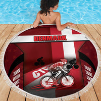 Denmark Cycling Beach Blanket Sporty Style Red - Wonder Print Shop