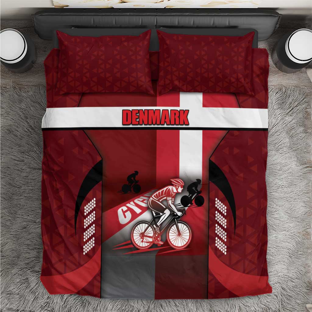 Denmark Cycling Bedding Set Sporty Style Red - Wonder Print Shop