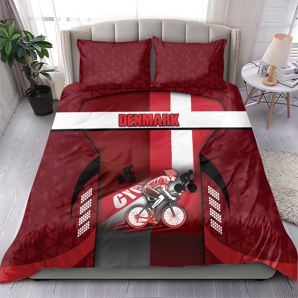 Denmark Cycling Bedding Set Sporty Style Red - Wonder Print Shop