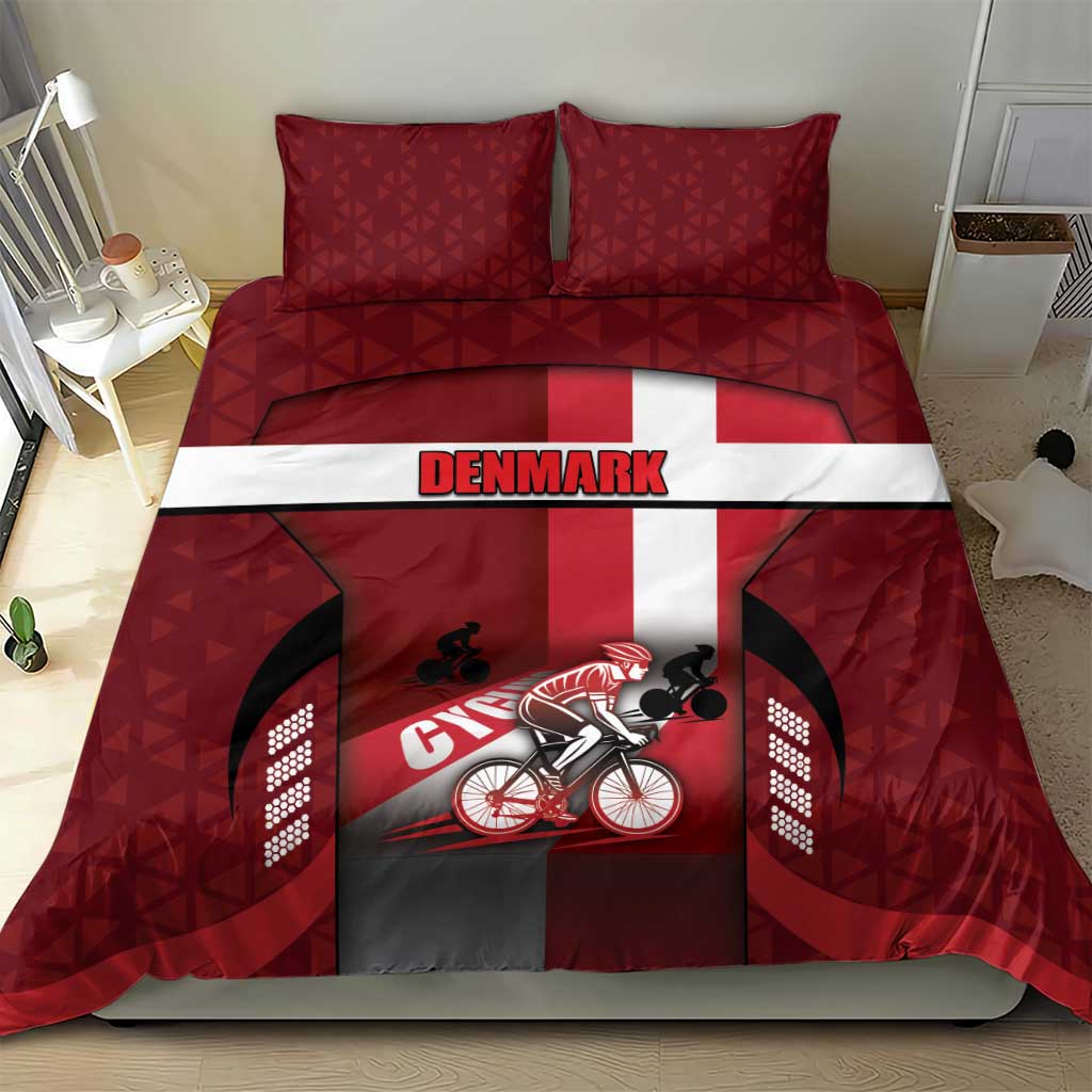 Denmark Cycling Bedding Set Sporty Style Red - Wonder Print Shop