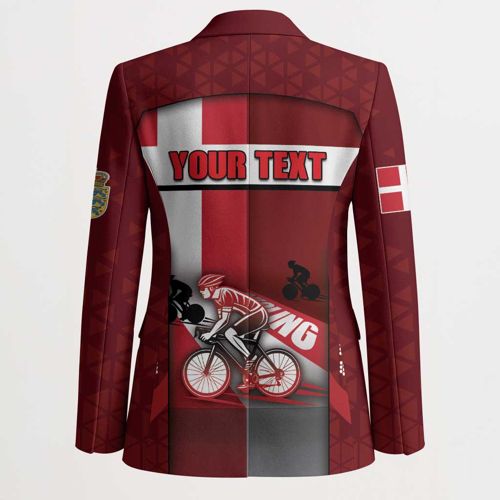 Personalized Denmark Cycling Blazer Sporty Style Red - Wonder Print Shop