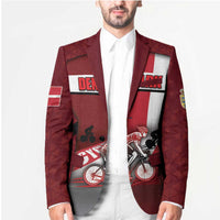 Personalized Denmark Cycling Blazer Sporty Style Red - Wonder Print Shop