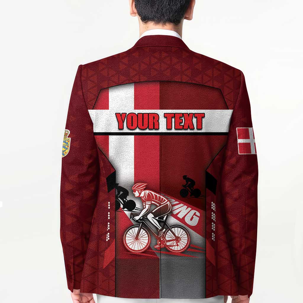 Personalized Denmark Cycling Blazer Sporty Style Red - Wonder Print Shop
