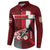 Personalized Denmark Cycling Button Sweatshirt Sporty Style Red - Wonder Print Shop