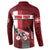 Personalized Denmark Cycling Button Sweatshirt Sporty Style Red - Wonder Print Shop