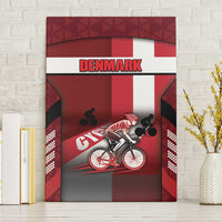 Denmark Cycling Canvas Wall Art Sporty Style Red - Wonder Print Shop