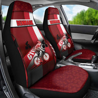 Denmark Cycling Car Seat Cover Sporty Style Red - Wonder Print Shop