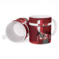 Denmark Cycling Ceramic Mug Sporty Style Red - Wonder Print Shop