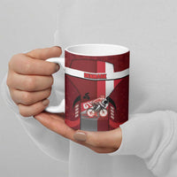 Denmark Cycling Ceramic Mug Sporty Style Red - Wonder Print Shop