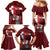 Personalized Denmark Cycling Family Matching Mermaid Dress and Hawaiian Shirt Sporty Style Red - Wonder Print Shop