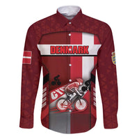 Personalized Denmark Cycling Family Matching Mermaid Dress and Hawaiian Shirt Sporty Style Red - Wonder Print Shop