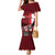 Personalized Denmark Cycling Family Matching Mermaid Dress and Hawaiian Shirt Sporty Style Red - Wonder Print Shop