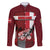 Personalized Denmark Cycling Family Matching Off The Shoulder Long Sleeve Dress and Hawaiian Shirt Sporty Style Red - Wonder Print Shop