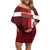 Personalized Denmark Cycling Family Matching Off Shoulder Short Dress and Hawaiian Shirt Sporty Style Red - Wonder Print Shop