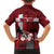 Personalized Denmark Cycling Family Matching Short Sleeve Bodycon Dress and Hawaiian Shirt Sporty Style Red - Wonder Print Shop