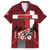 Personalized Denmark Cycling Family Matching Summer Maxi Dress and Hawaiian Shirt Sporty Style Red - Wonder Print Shop