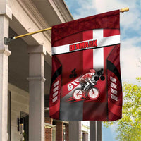Denmark Cycling Garden Flag Sporty Style Red - Wonder Print Shop