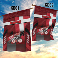 Denmark Cycling Garden Flag Sporty Style Red - Wonder Print Shop