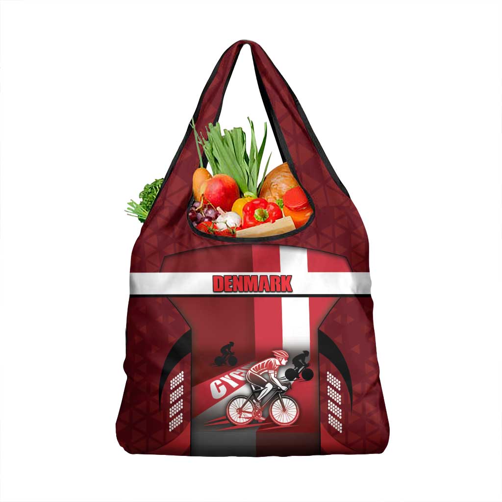 Denmark Cycling Grocery Bag Sporty Style Red - Wonder Print Shop