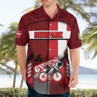 Personalized Denmark Cycling Hawaiian Shirt Sporty Style Red - Wonder Print Shop