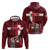 Personalized Denmark Cycling Hoodie Sporty Style Red - Wonder Print Shop