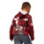 Personalized Denmark Cycling Kid Hoodie Sporty Style Red - Wonder Print Shop
