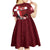 Personalized Denmark Cycling Kid Short Sleeve Dress Sporty Style Red - Wonder Print Shop